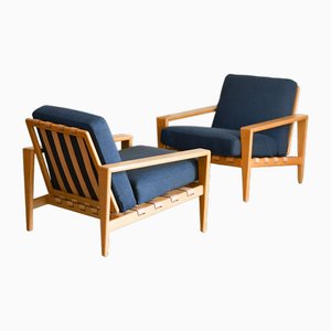 Set of Bodo Armchairs in Swedish Oak from Svante Skogh, 1950s