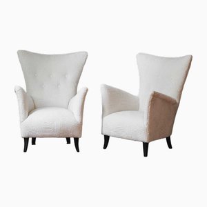 Fauteuils Mid-Century en Tissu Dedar, 1950s, Set de 2