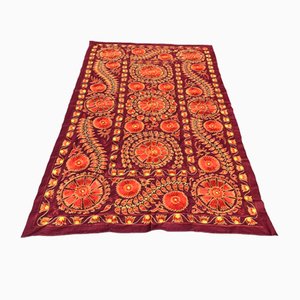 Handmade Crochet Suzani Wall Hanging, 1960s