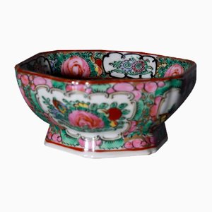 Chinesische Porzellanvase mit Blumendekor, 1950er