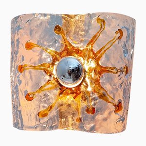 Apliques atribuidos a Toni Zuccheri para Mazzega, Italia, años 70. Juego de 2