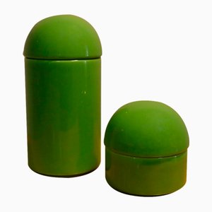 Ceramic Containers, Italy, 1980s, Set of 2