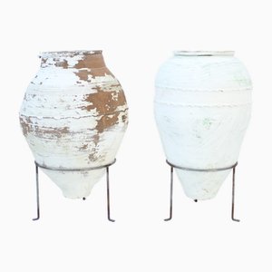 Large Mediterranean Olive Jars, 1930s, Set of 2