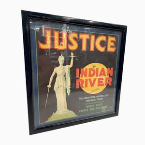 Justice Advertising Label, 1940s