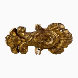 Brown Gilt Wood Carving