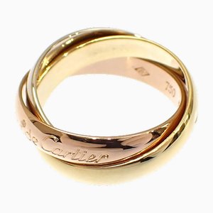 Three Color Gold Trinity Ring from Cartier