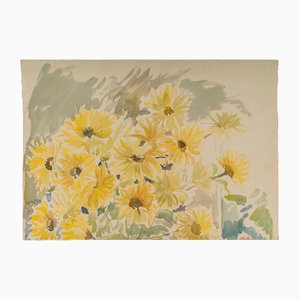 Bouquet of Flowers, 1950s, Watercolour on Paper
