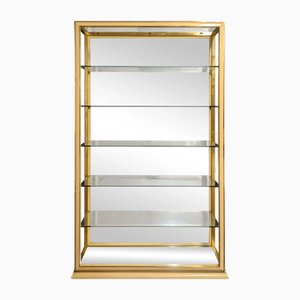 Brass and Mirror Display Cabinet