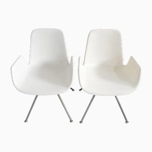 Italienischer Tonon Sessel in Weiß