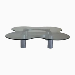 Vintage Stahl Couchtisch von Lorenzo Burchiellaro, 1970er
