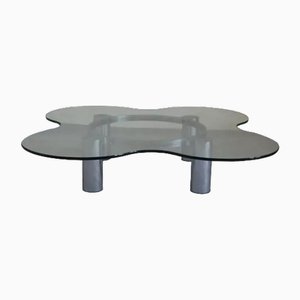 Vintage Steel Coffee Table by Lorenzo Burchiellaro, 1970s