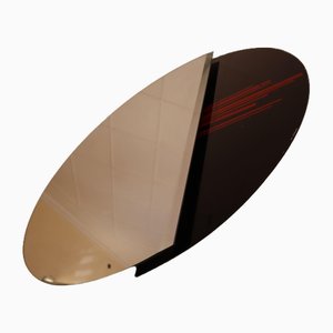 Miroir Rond Vintage par Giorgio Manzali, 1970s