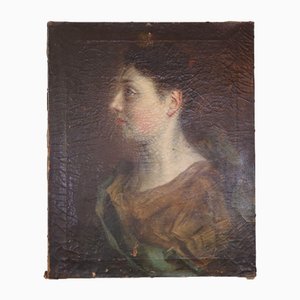 Artista francese, Nobildonna, Dipinto ad olio su tela, 1700