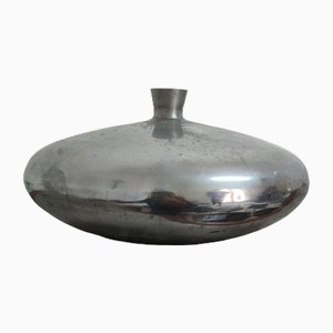 Grand Vase en Aluminium Coulé, 1970s