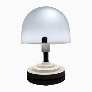 Large Table Lamp in Acrylic Glass & Aluminum, 1960s