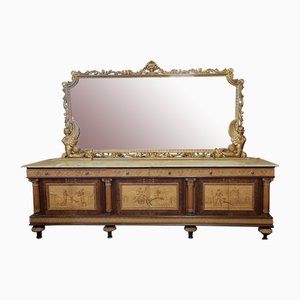 Credenza in Stile Impero con Base, Italia, Inizio XX Secolo