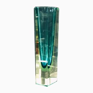 Faceted Murano Sommerso Glass Vase attributed to Mandruzzato, 1969