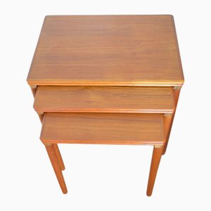 Teak Nesting Tables from Bramin, 1960s, Set of 3