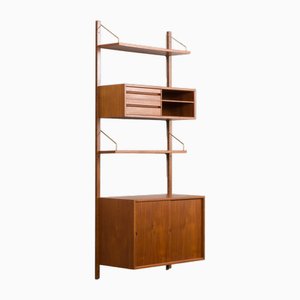 Teak One Bay Wall Unit by Poul Cadovius for Cado, Denmark, 1960s