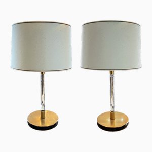 Large Mid-Century Spanish Table Lamps from Metalarte, 1960s, Set of 2