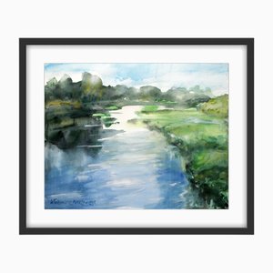 Włodzimierz Karczmarzyk, By Ostróda: Sleepy Water, 2012, Watercolor
