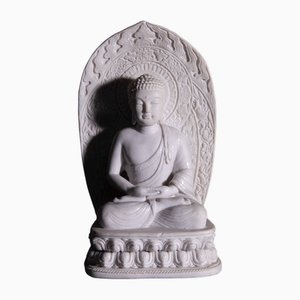Chinese Artist, Ornamental Buddha Statuette, 1950s, Marble