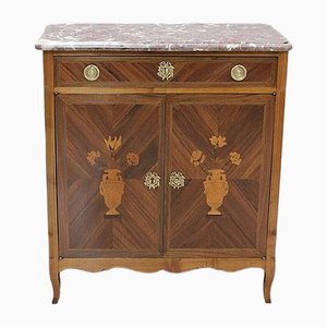 Petit Buffet Marqueté, 19ème Siècle