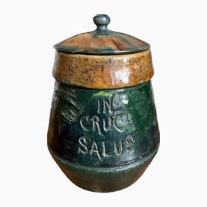 Glazed Terracotta Tobacco Pot