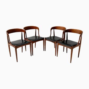 Chaises de Salle à Manger Mid-Century en Teck par Johannes Andersen pour Uldum, 1960s, Set de 4