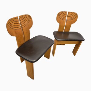 Sedie attribuite ad Afra e Tobia Scarpa per Maxalto, anni '70, set di 6