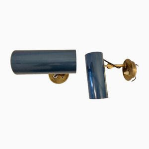 Lámparas de pared modelo 2131 de Stilnovo, años 50. Juego de 2