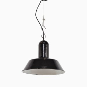 Vintage Enamel Pendant Lamp, 1950s