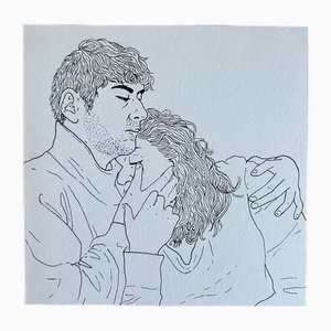 Anna Wardega, A Haven, Dessin à l'encre, 2023