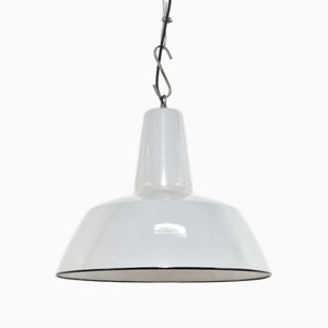 Emaillierte Vintage Hängelampen, 1950er