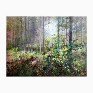Janis Zingitis, On the Forest Trail, 2023, Acrylic on Canvas