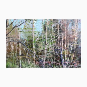 Janis Zingitis, Lake Shore in Spring, 2023, Acrylic on Canvas