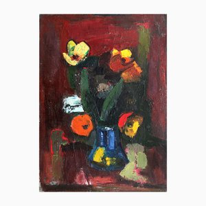 Aleksandr Rodin, Flowers, Oil Painting, 1970s
