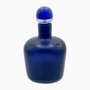 Botella Incisi serie Blu de Paolo Venini para Venini