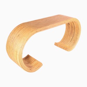 Großer Konsolentisch aus Rattan