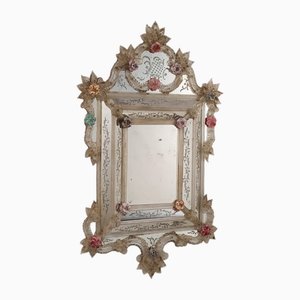 Miroir Vénitien en Verre de Murano par Fratelli Tosi Murano