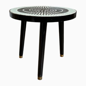 Round Tile Mosaic Side Table, 1970s