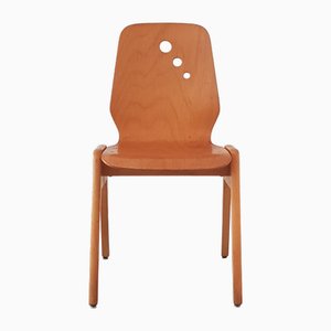 Stapelstühle aus Buche, 1960er, 2er Set