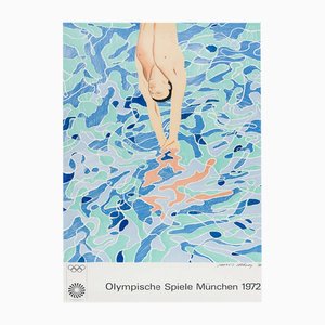 David Hockney, Munich Olympics Poster, 1972, Lithograph