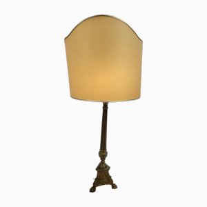 Lampada da tavolo vintage in ottone, anni '40