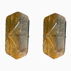 Wandleuchten aus Muranoglas von Staff, Deutschland, 1970er, 2er Set