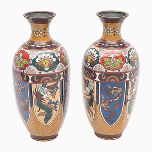 Vintage Japanese Vases, Set of 2