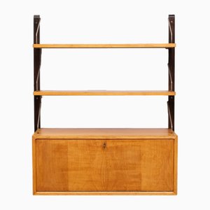 Beech Wall Unit by Poul Cadovius, Denmark, 1950s