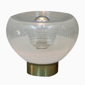 Italian Table Lamp with Circular Motif, 1970s