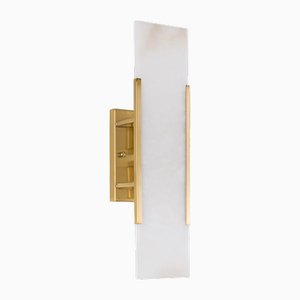 Mosman Brass Linear Wall Sconce from Pure White Lines
