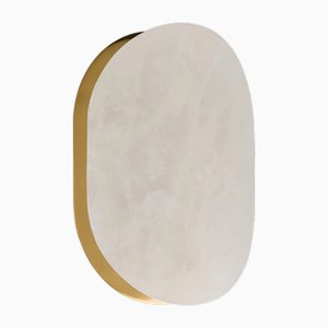 Mosman Brass Curve Wall Sconce from Pure White Lines